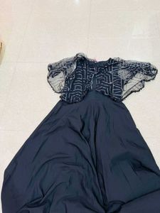 Black Evening Gown / Floor Touch One Piece