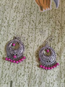Sparkling Earrings and Oxidised