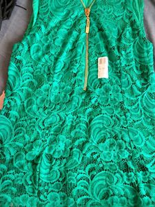 Emerald Green Lace Dress