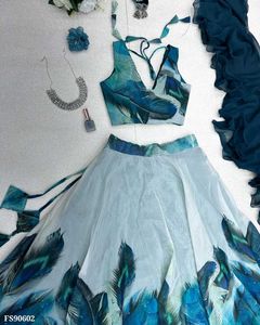 Organza Stylish Lehenga