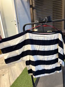 Zara Striped Sleeve Top