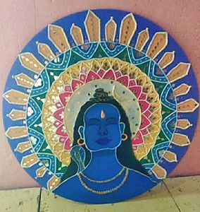 Handmade Shiva Mandala Wall Art