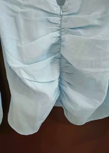 Baby Blue Zipped Shirt