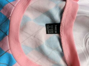 Shein Argyle Cropped Tank Top