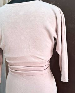 Korean Nude Fitted Dress