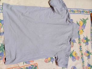 Gray &#39;Temptation&#39; Polo T-Shirt And Dark Green