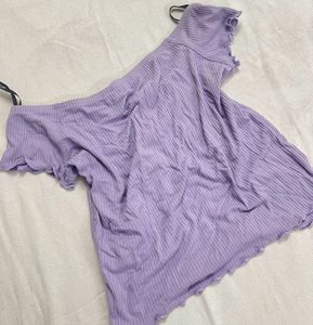 Lavender Off Shoulder Top