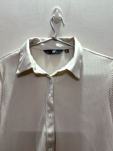 Elegant Pleated Button-Down Shirt 💫