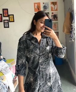 Floral Print Shirt Dress