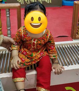 Baby Girl 9-12 Months Mustard Yellow Kurta Set