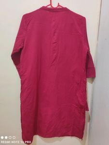 STOP Cotton Kurta, Fuschia Color