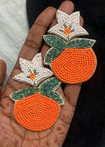 Handmade Orange Shaped Earnings