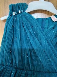 Teal Sparkle Party Dress