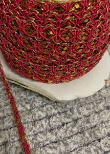 50% Clearance Sale Pink Thin Lace Border