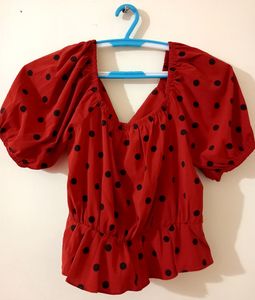 Women&#39;s Polka Dot Top