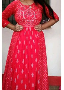 Red Ethnic Gown