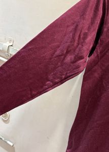 Burgundy Beautiful Long Sleeve Top