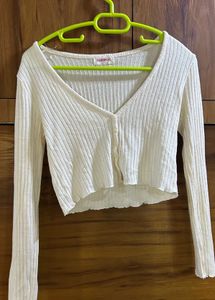 Cute Crop Top Cardigan