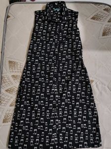 Cute Cat Print Dress