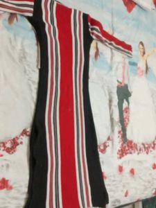 woolen Striped Knit Dress or kurta