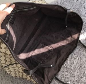Authentic Gucci GG Monogram Canvas Tote Bag