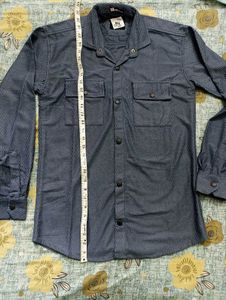 Blue Patterned Shirt