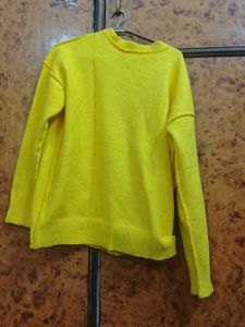 Bright Yellow Knit Sweater
