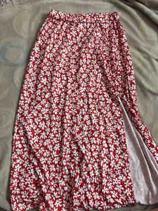 Floral Print Maxi Skirt