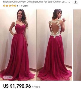 Fuchsia Prom Dress