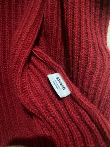 Red Knit Cardigan