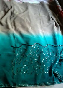 Chiffon Or Suythetic Saree.