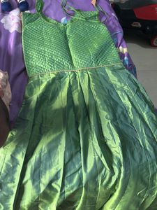 Green &amp; Gold Embellished Indian Outfit