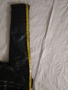 Zara Black Faux Leather Biker Jacket