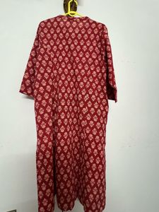 Red Floral Print Kurti