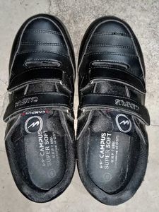 Campus Black School Shoes UK 6 size