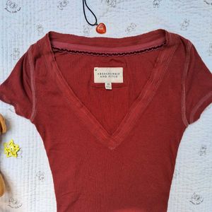 Y2k Printerest Fitted Top