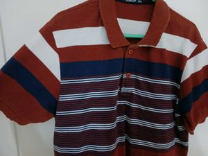 Roots Striped Polo Shirt - Medium