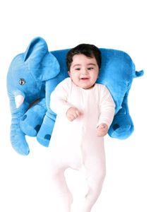 Blue Elephant Plush Pillow