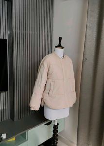 Light Beige Puffer Jacket