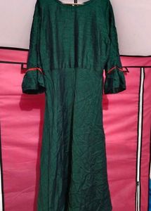 Embroidered Green Kurta