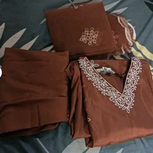 Elegant Brown Kurta Set