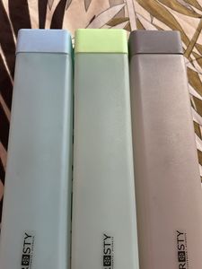 Frosty Pastel Water Bottles - Set of 3