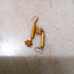 Bamboo Drop Earrings