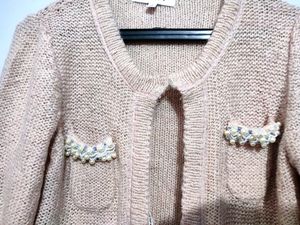 Korean Short Jacket With Detachable Lace