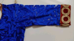 Blue Embroidered Blouse