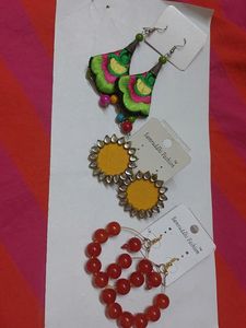 Combo of 3 Ethnic earrings