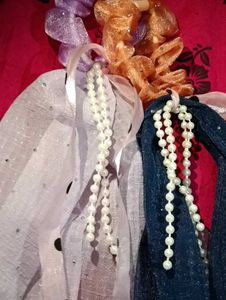 Pearl &amp; Ribbon Hair Accessories
