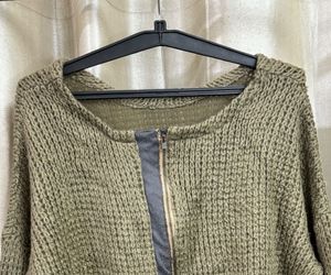 Olive Green Full Sleeve Winter Sweater