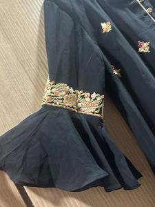 Black Embroidered Kurta