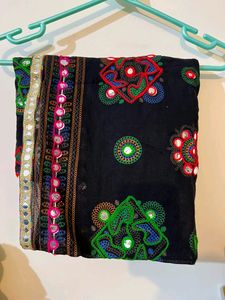 Embroidered Mirror Work Dupatta